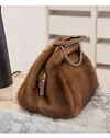 Ladies Fashion High Quality Fur Bag Mink Hair Styling Handbag Real Fur Lady Bag Charming Charm Luxury Handbag New 2023