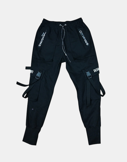 Multi-pocket Webbing Cargo Pants / TECHWEAR CLUB / Techwear