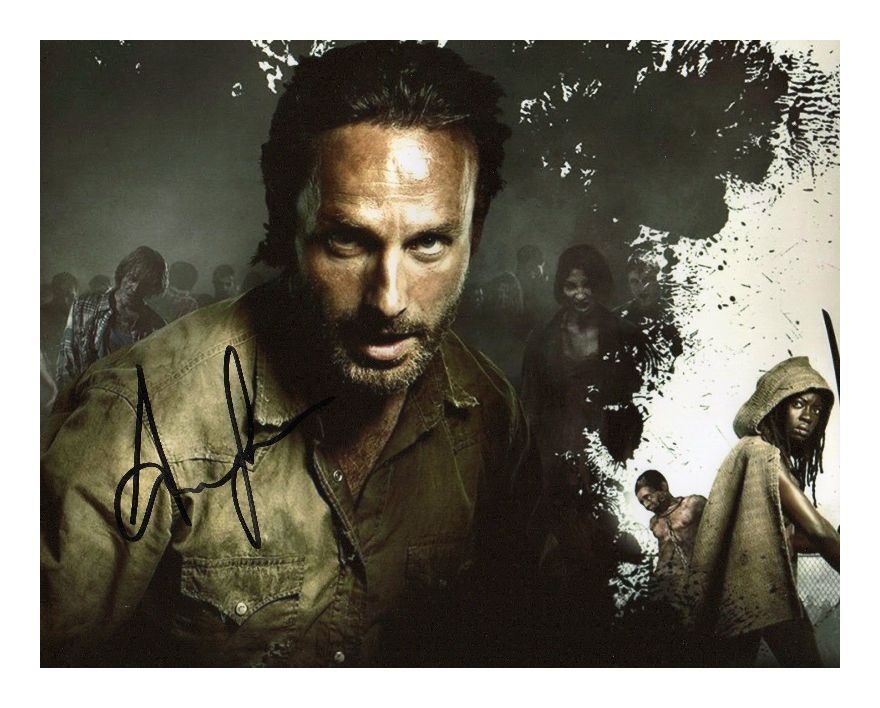 ANDREW LINCOLN - THE WALKING DEAD AUTOGRAPHED SIGNED A4 PP POSTER Photo Poster painting PRINT 16