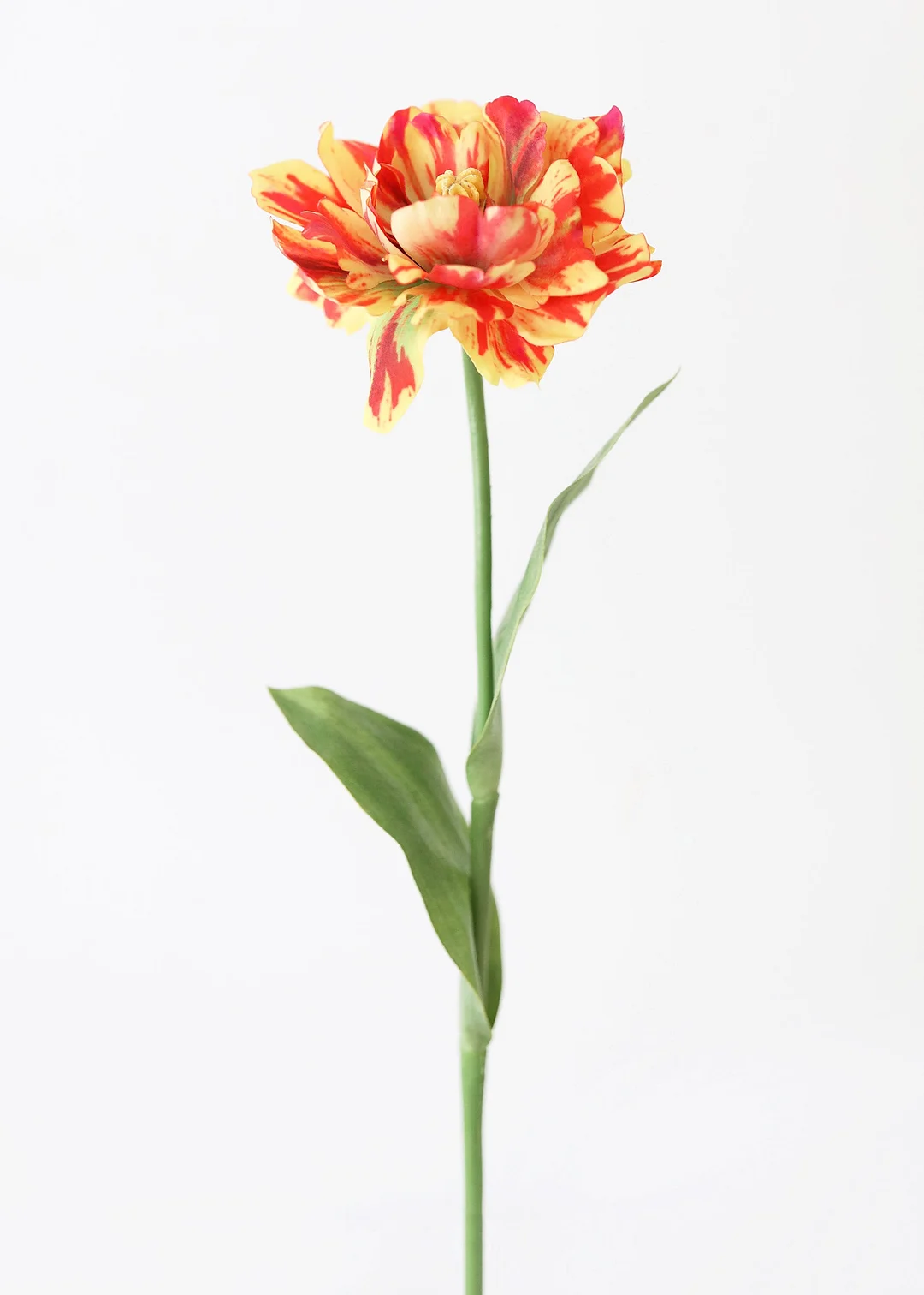Red Yellow Artificial Tulip Flower - 25"