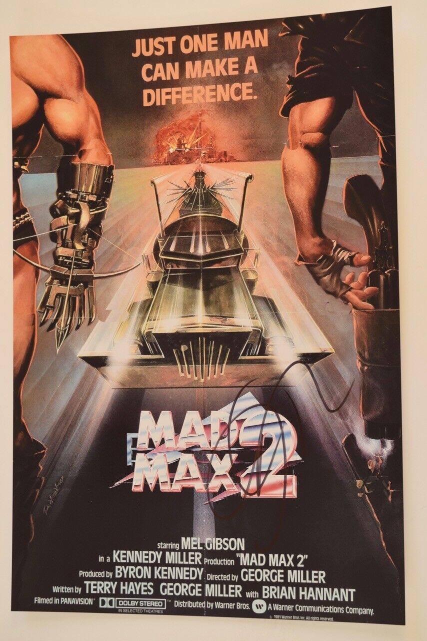 George Miller Signed Autographed MAD MAX 2 12X18 Poster Photo Poster painting COA VD