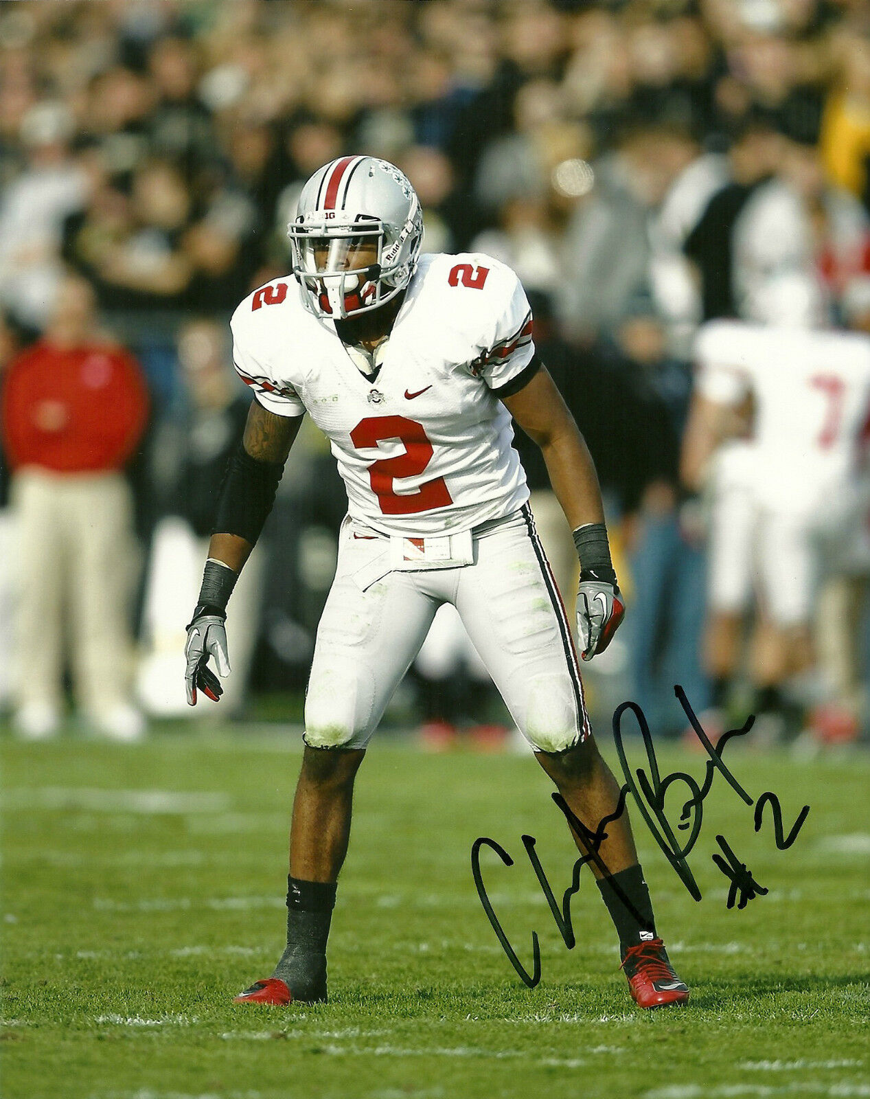 CHRISTIAN BRYANT HAND SIGNED OHIO STATE 8X10 Photo Poster painting W/COA