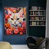 Cat In Flowers-14CT Stamped Cross Stitch 51*63cm/20.08*24.8in(Big Size)