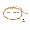 Minimal 18K Golden Silver Bracelet Necklace