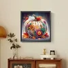 Fleur citrouille-peinture diamant en forme spéciale-30 * 30cm