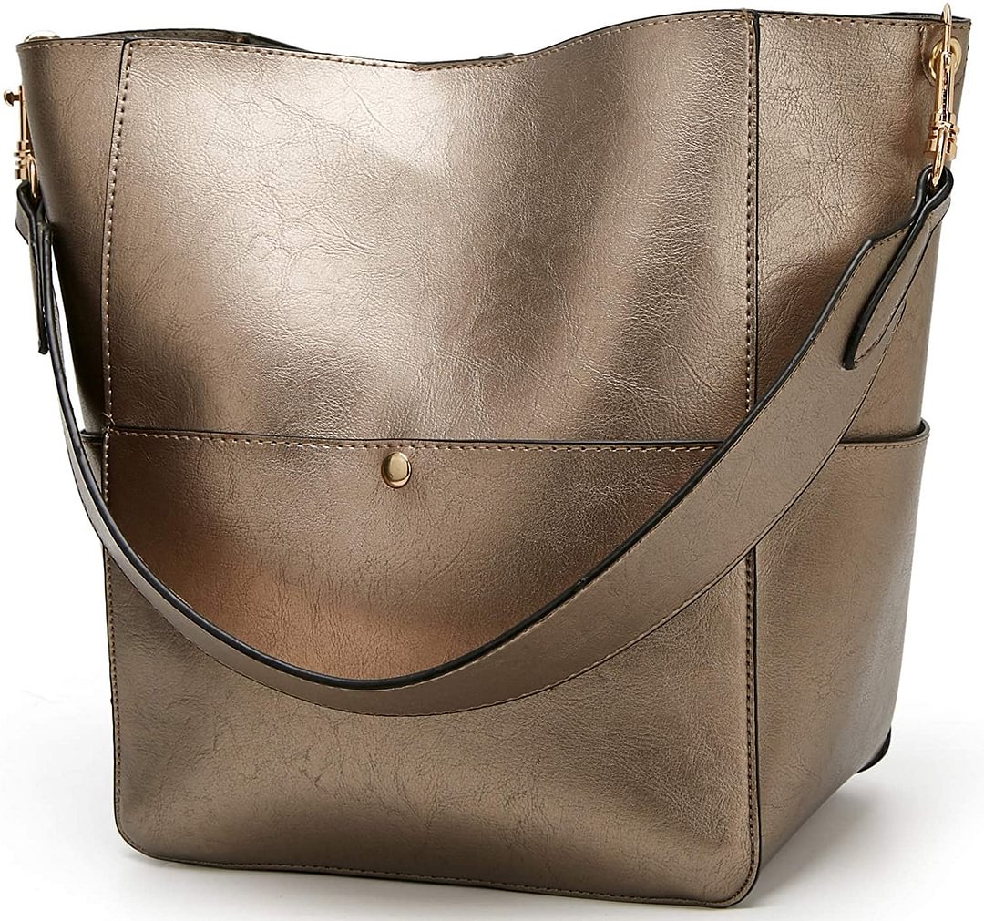 Women’s Satchel Hobo Top Handle Tote Shoulder Purse Soft Leather Crossbody Designer Handbag Big Capacity Bucket Bags