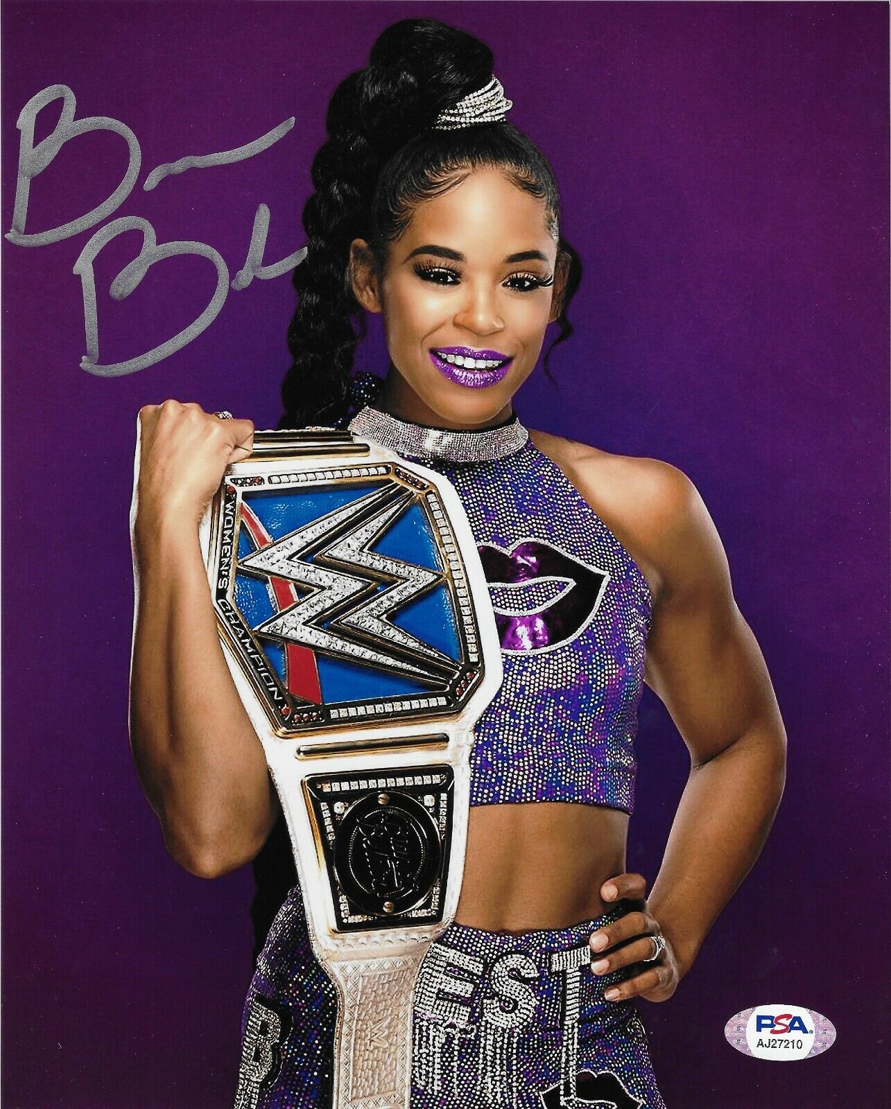 BIANCA BELAIR WWE DIVA SIGNED AUTOGRAPH 8X10 Photo Poster painting #7 W/ PSA COA