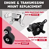 QRYIPPDM Engine Motor & Transmission Mount Kit - Compatible with 2014-2018 Mazda 3 2.0L & 6 2.5L & CX-5 2.5L - 3-Piece Set A4446 A4438 A4439
