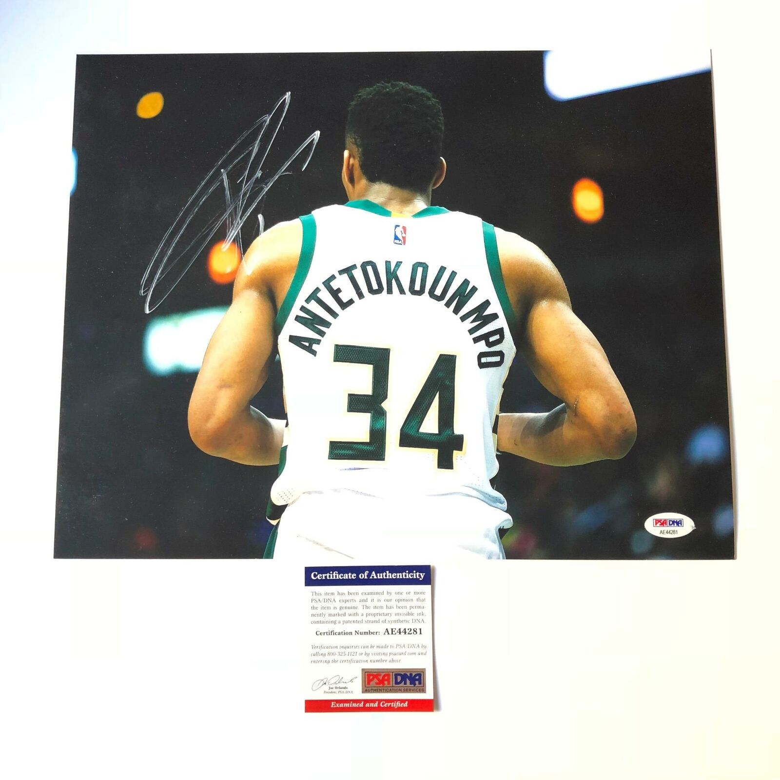 Giannis Antetokounmpo signed 11x14 Photo Poster painting PSA/DNA Milwaukee Bucks Autographed