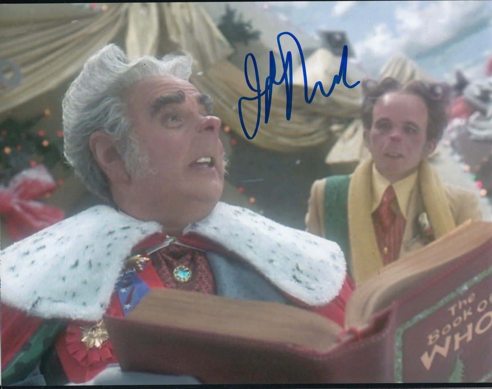 JEFFREY TAMBOR signed (THE GRINCH) 8X10 Photo Poster painting W/COA *Mayor Augustus Maywho* #2