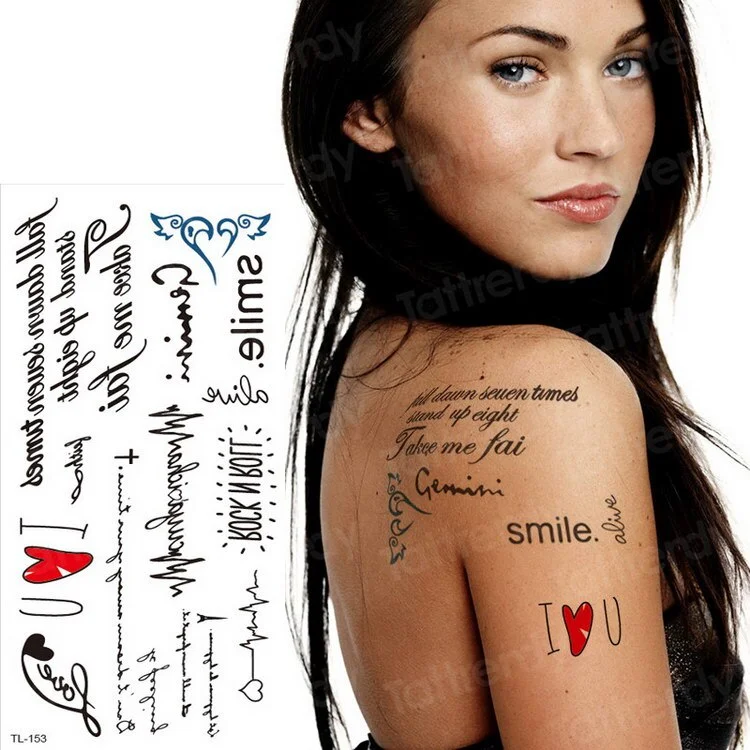 temporary tattoo sexy tattoo kiss love tattoo sticker woman tatoo fake waterproof temporary tattoos for girls bikini body art