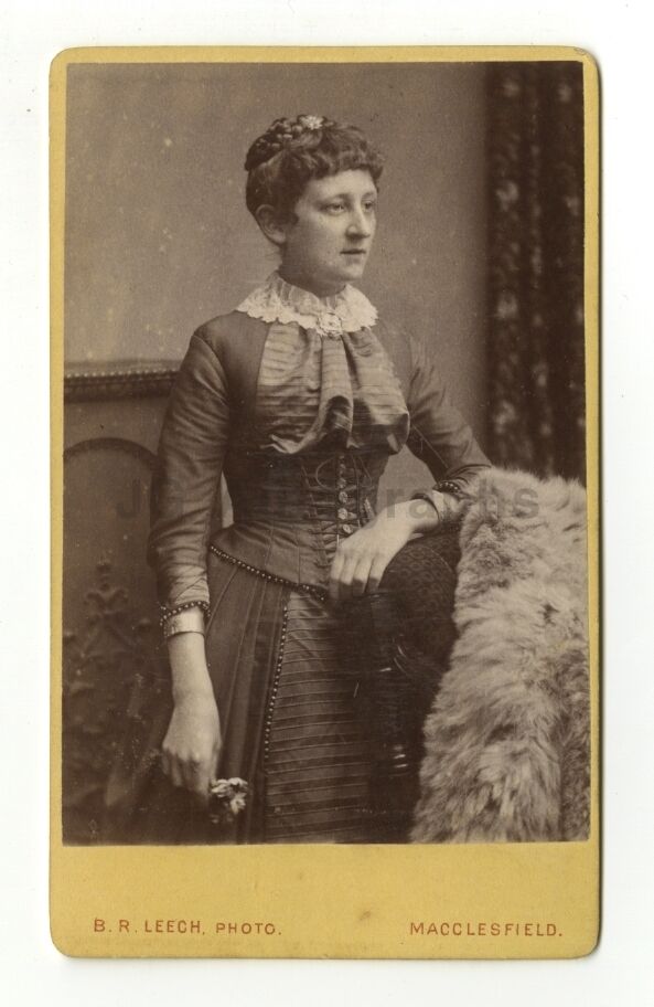 19th Century Fashion - 1800s Carte-de-visite Photo Poster painting - B.R. Leech of Macclesfield