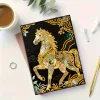 Horse 5D DIY Diamond Art Painting Notebook Kit 50 Pages A5 Rhinestone Art Painting Notebook Kit for Adults Beginners Holiday Birthday Gift