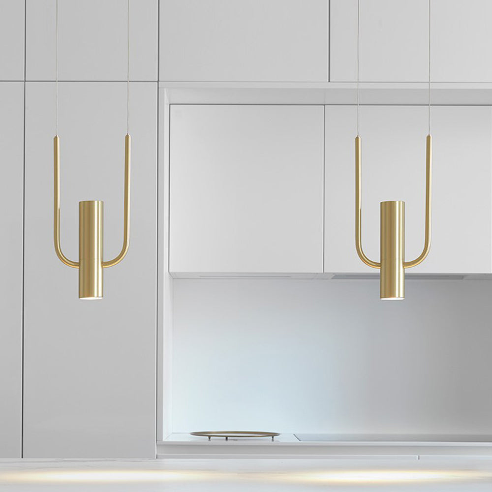 Modern Brass Hanging Pendant Light