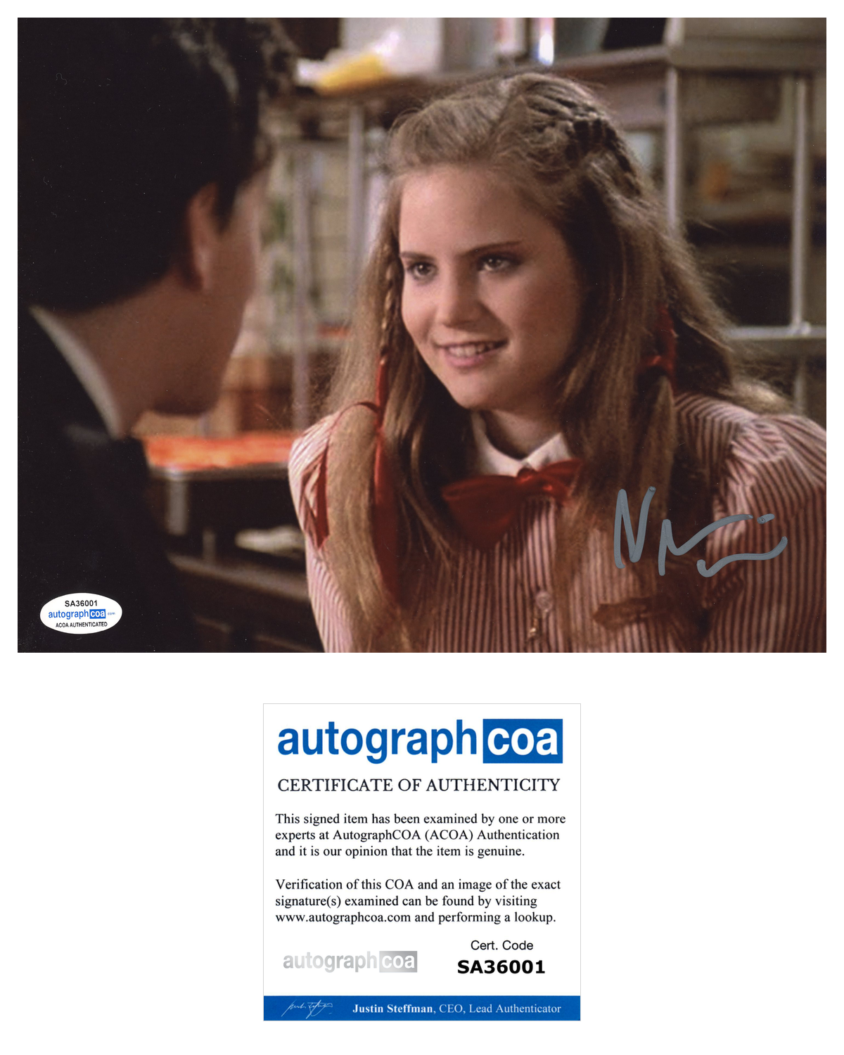 Jennifer Jason Leigh Signed 8x10 Photo Poster painting Fast Times At Ridgemont High ACOA COA