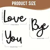 Love You Bye Wood Sign Wall Art Express Love and Warm for Your Family Lovers