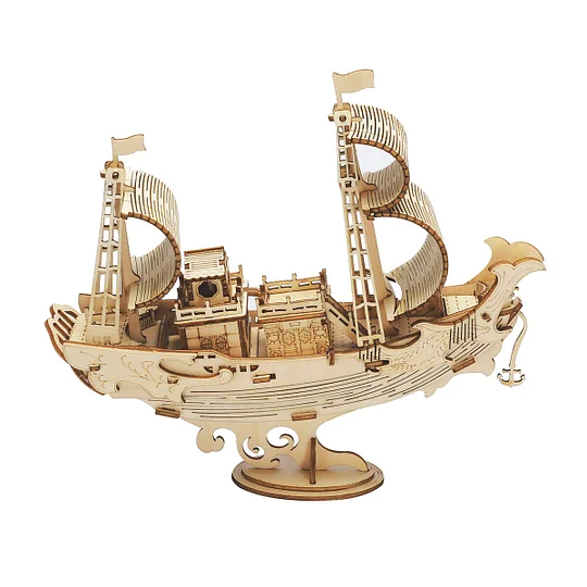 Rolife Japanese Diplomatic Ship 3D Wooden Puzzle TG307 | Robotime Australia