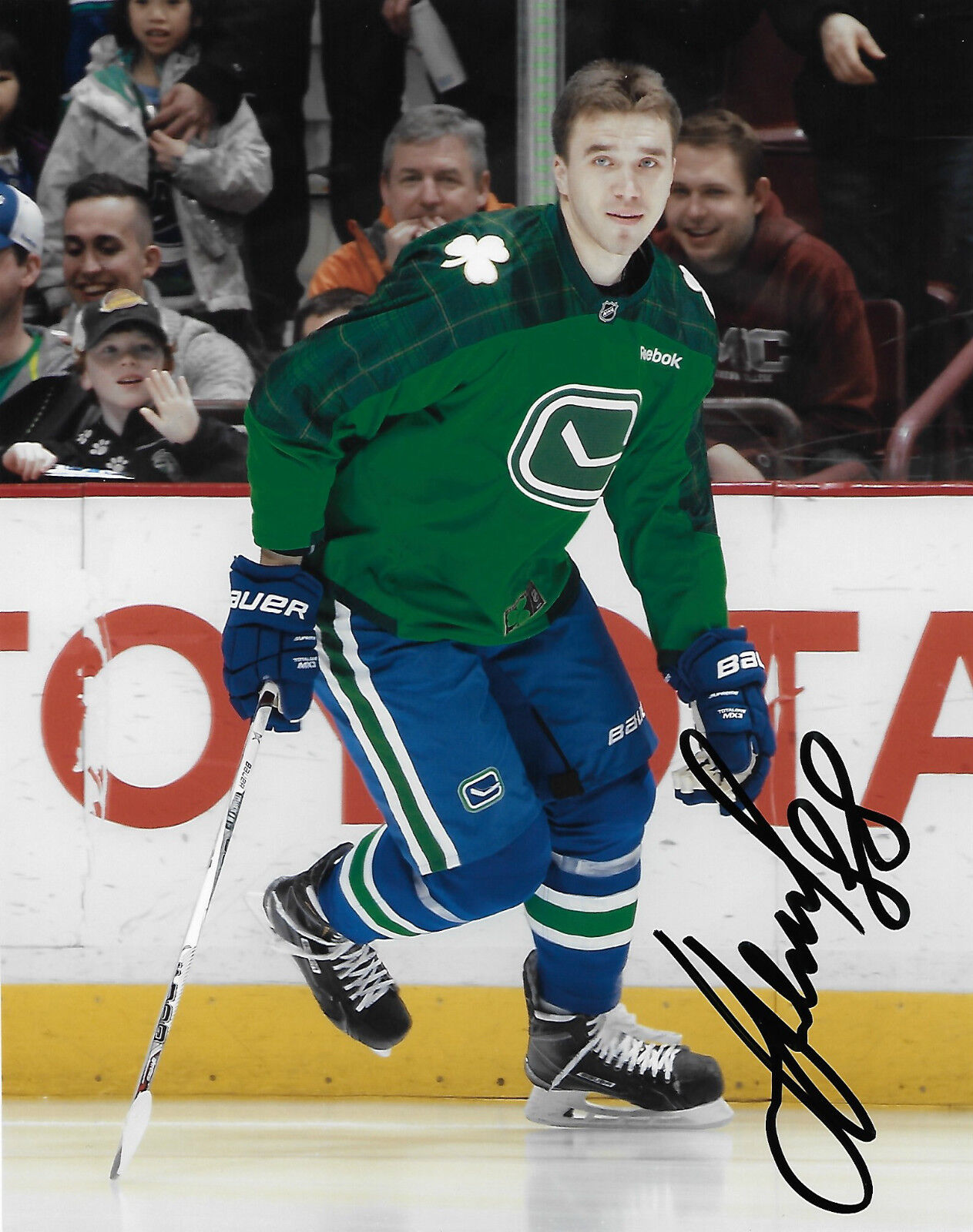 Vancouver Canucks Nikita Tryamkin Autographed Signed 8x10 NHL Photo Poster painting COA K