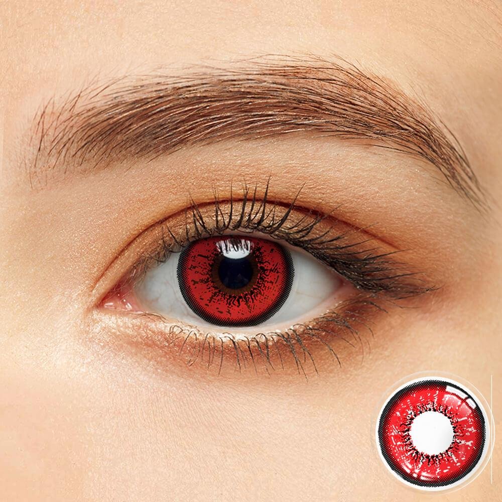 Flame Red Contact Lenses