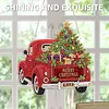 Crystal Diamond Painting Ornament Christmas Truck for Adults 7.87x7.87in