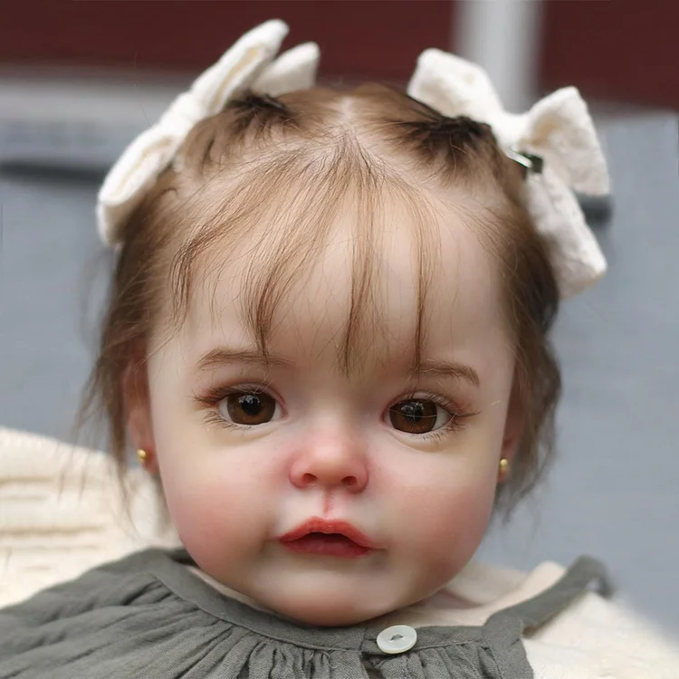  17" & 22" Baby Reborn Toddler Doll Real Lifelike Reborn Baby Girl Doll Named Alisala with Heartbeat💖 & Sound🔊 - Reborndollsshop®-Reborndollsshop®