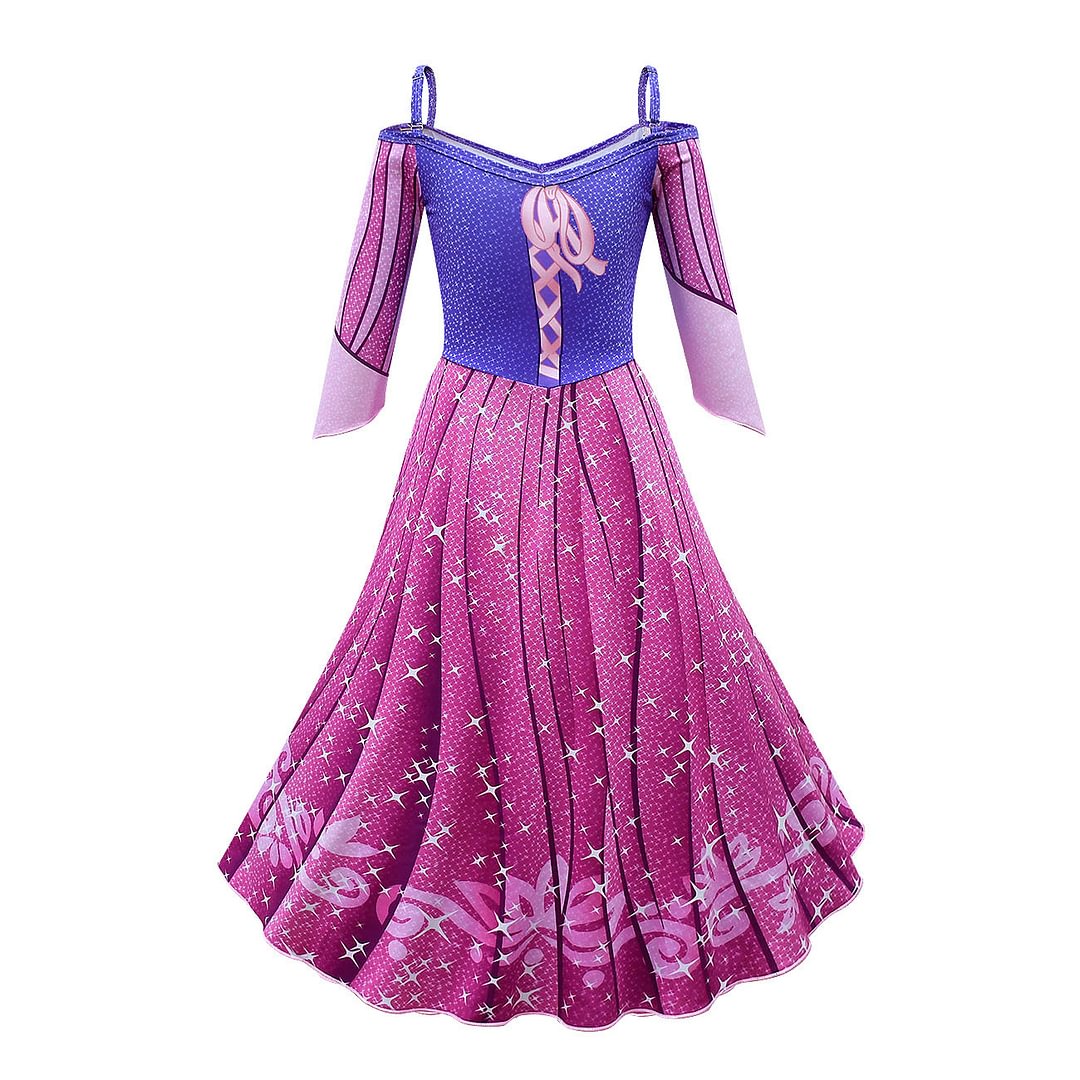 Rapunzel Cosplay Costume Halloween Fancy Party Princess Dress-Pajamasbuy
