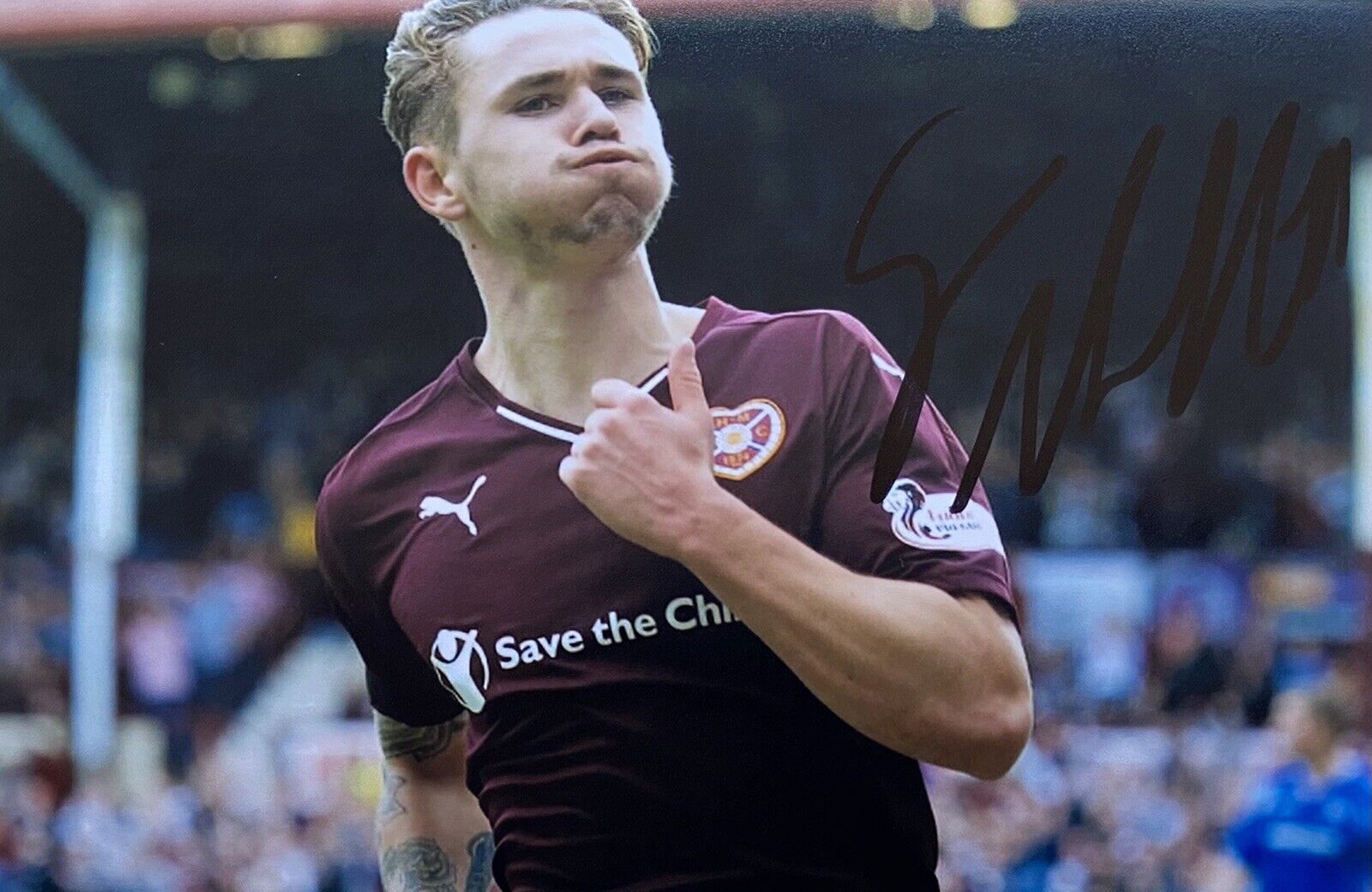 Sam Nicholson Genuine Hand Signed Hearts 6X4 Photo Poster painting