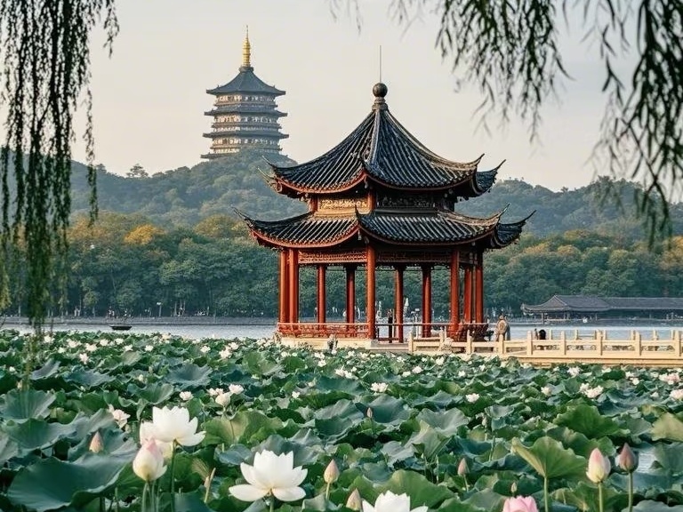 1-Day Hangzhou Classic Tour: Serene Lake & Mountain Zen Experience