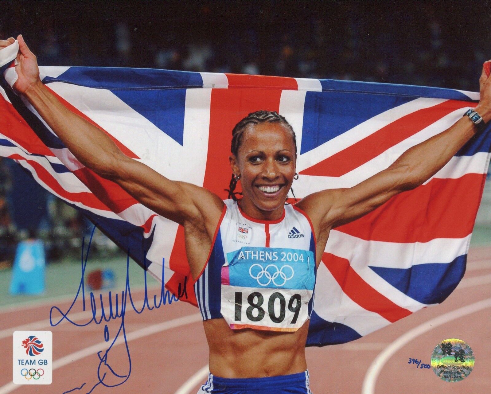 Official Olympic product: Athlete Dame Kelly Holmes signed Photo Poster painting - UACC DEALER