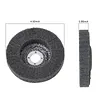 2PCS Nylon Fiber Flap Discs Angle Grinder Wear Resistant Strip Disc Buffing Wheels Multi-Use Lightweight for Clean Remove Paint Coating Rust Weld Oxidation (125x22 Grey)