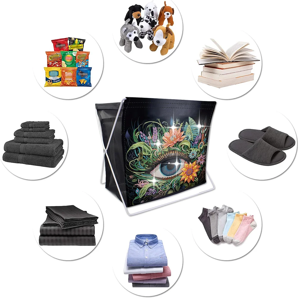 DIY Flower Eyes Special Shape Diamond Painting Storage Rack for Adults Kids