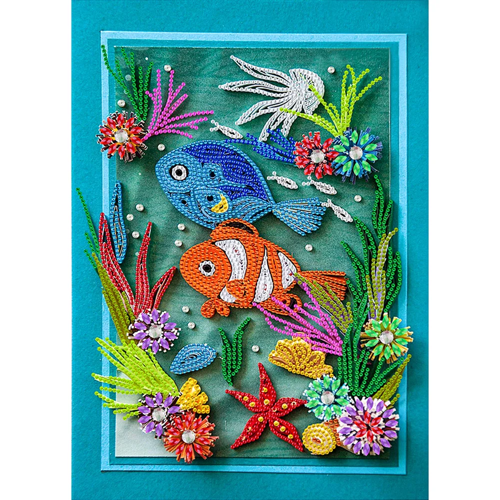 Diamond Painting - Special Shaped Drill - Sea Animals(30*40cm)