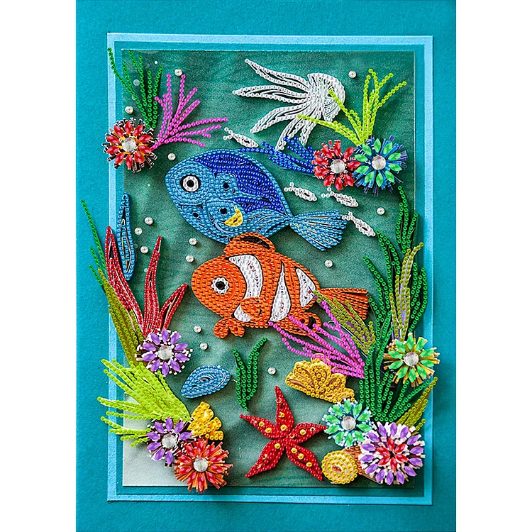 Partial Special-Shaped Diamond Painting - Clownfish 30*40CM