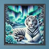 Diamond Painting - Full Round Drill - White Tiger(Canvas|40*40cm)