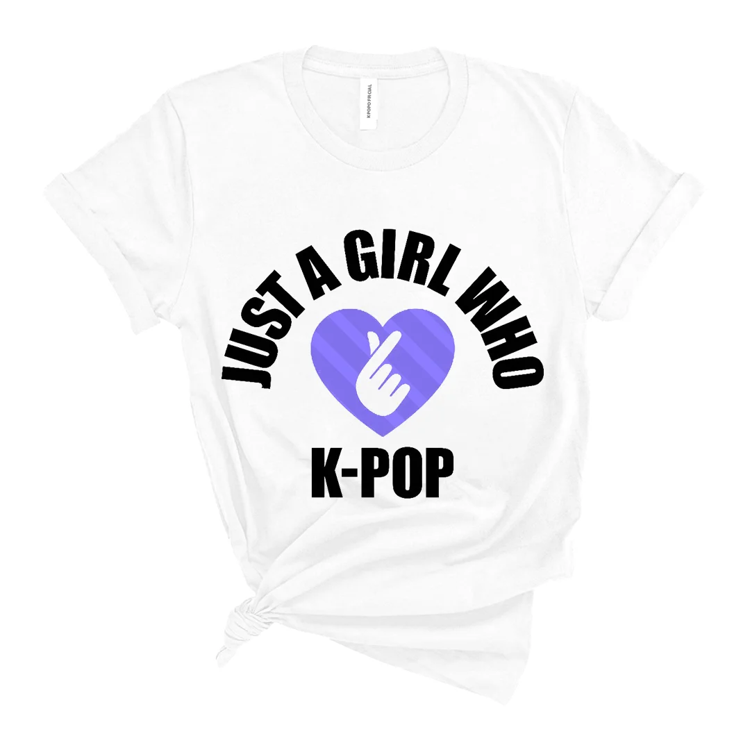 Just A Girl Who Love K-Pop Tank Top, Sweatershirt, T-Shirt