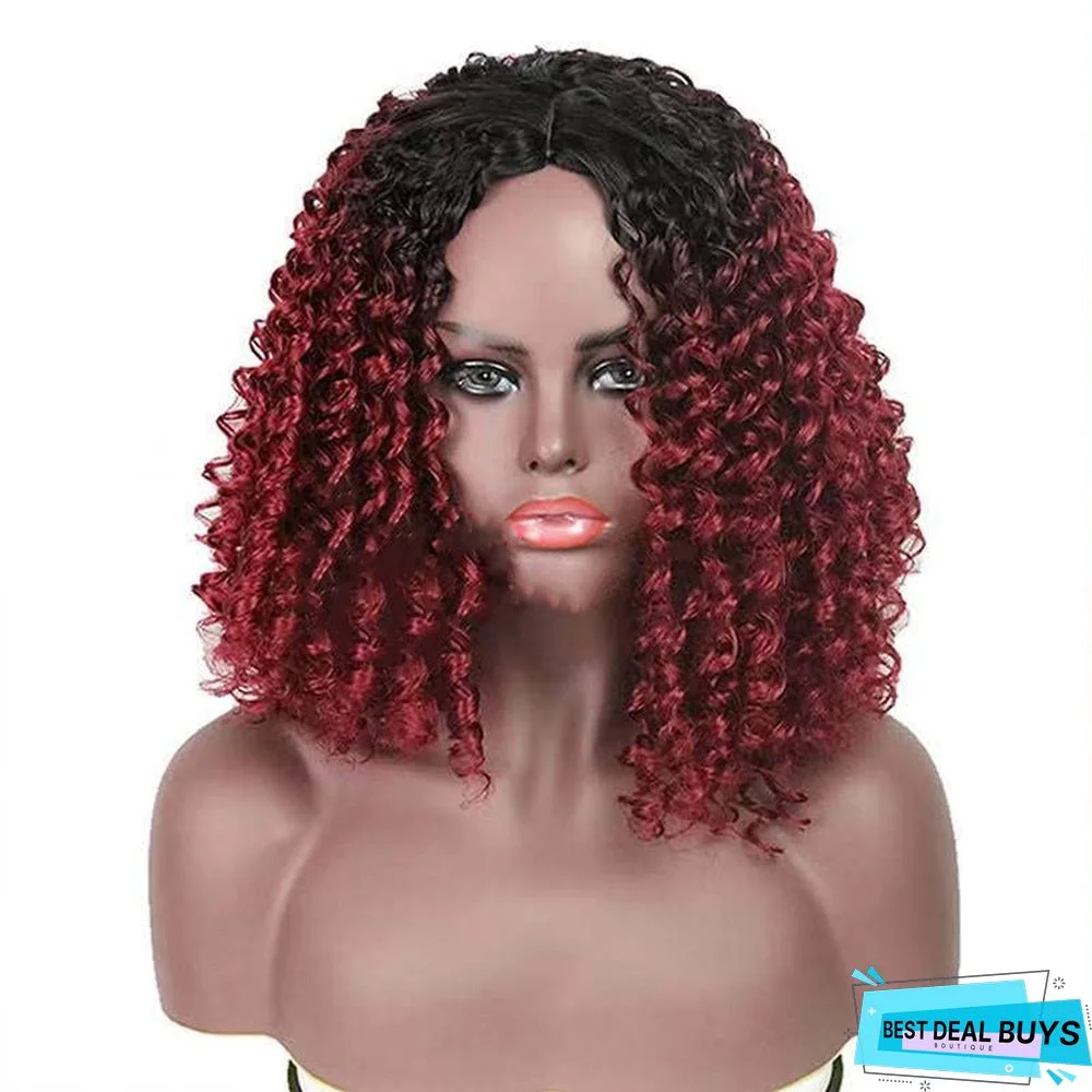 Wig Ladies Bicolor Split Dyed Wine Red