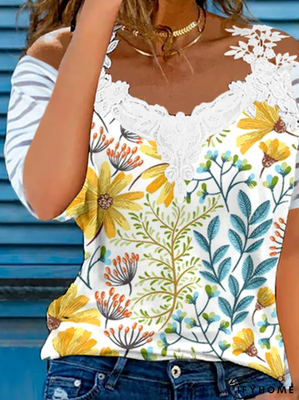 Loosen Short Sleeve Tops | IFYHOME