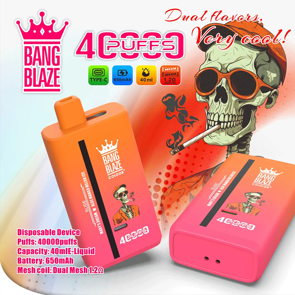 Bang Blaze 40K Dual Flavor Disposable Vape  （10PCS）EU mysite fumotvapeshop