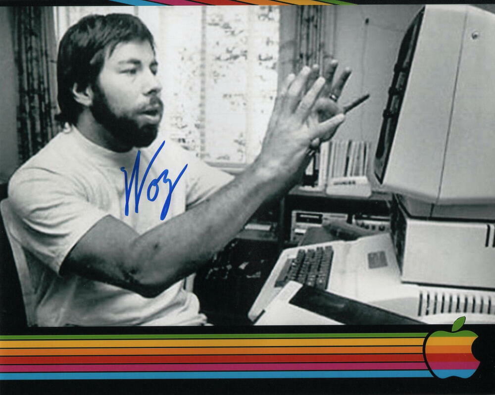 STEVE WOZNIAK SIGNED AUTOGRAPH 8X10 Photo Poster painting - APPLE INC COMPUTERS FOUNDER THE WOZ