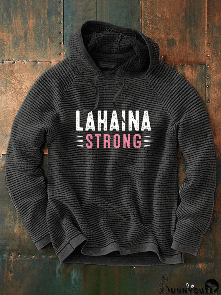 Men's "Lahaina Strong" Print Hoodie