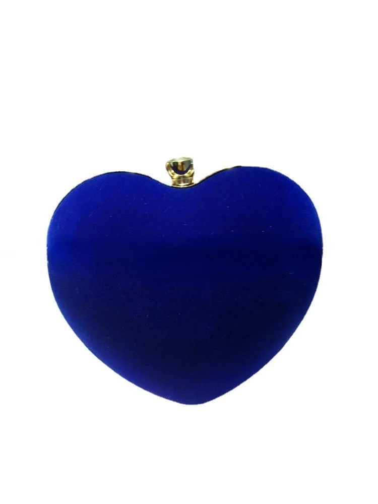 Vintage Evening Bag Delicate Heart-Shape Clutch Bag