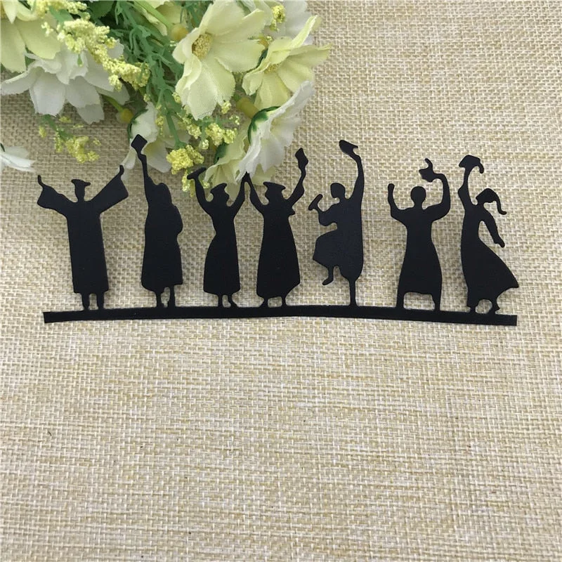 Happy Graduates Metal Cutting Dies Stencils For Card Making Decorative Embossing Suit Paper Cards Stamp DIY