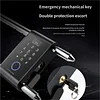 Smart fingerprint password double-opening glass door lock, U-shaped lock, sliding door long lock, shop lock type, outdoor U-shaped lock