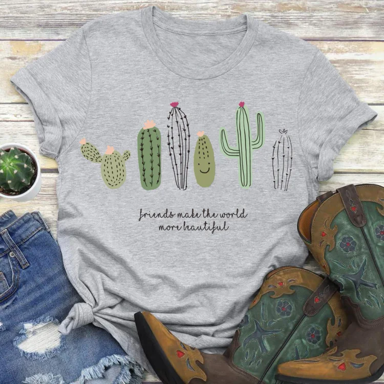 PSL-Nature Lover-Desert cactus  T-shirt Tee -02531