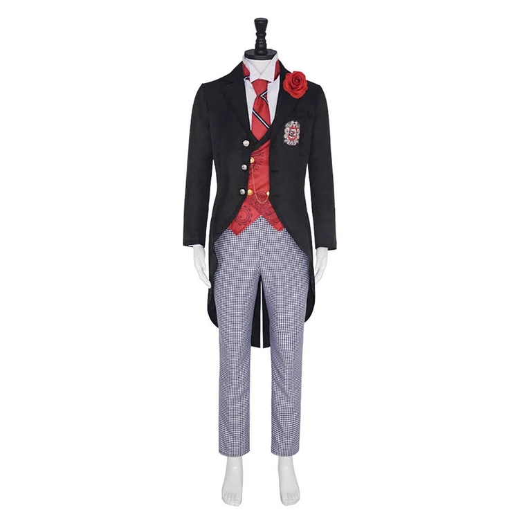 Black Butler Season 4: Public School Arc (2024) Edgar Redmond Uniform Outfits Cosplay Costume Halloween Carnival Suit
