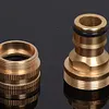 2 Pcs Faucet Fitting Brass Tap Quick Connector for Garden Tubing Car Washer Pipe