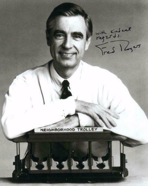 REPRINT - MR. ROGERS NEIGHBORHOOD Fred Autographed Signed 8 x 10 Photo Poster painting Poster RP