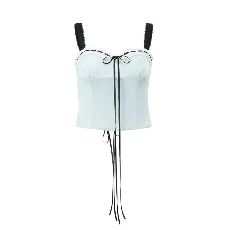 Toloer Toloer Fashion Hot Girl Wrapped Chest Pure Desire Sling Summer Hot Style Ins Sexy Back Versatile Top Girl-Outfit Ideas
