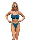 Solid Color Bikini Backless Sexy Swimsuit Hollow Beach Vacation Ladies Swimsuit