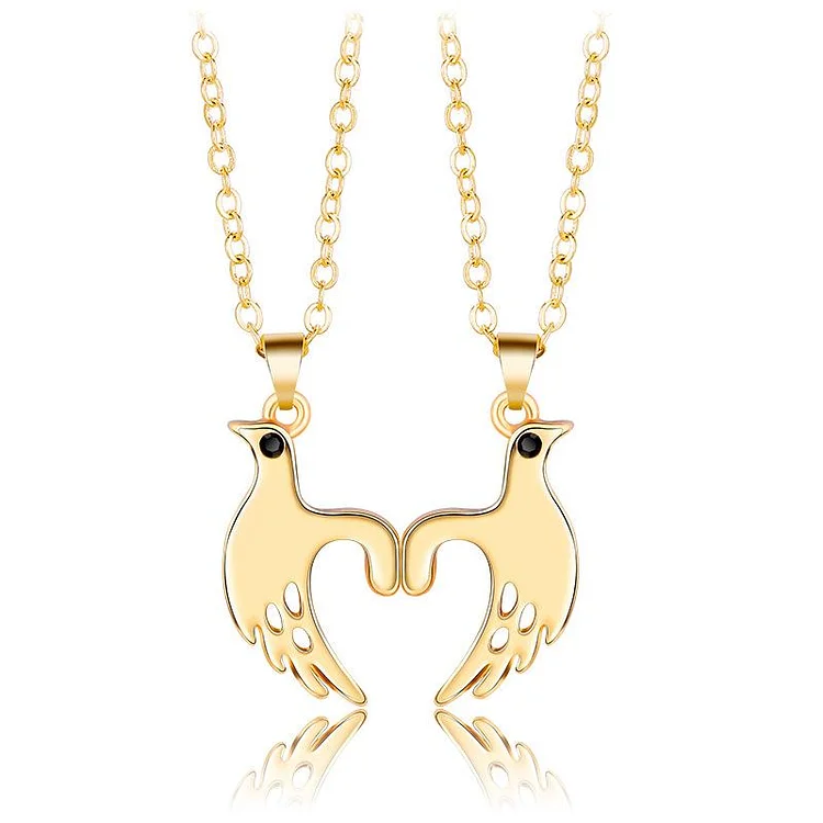 1Pair Magnetic Couple Angels And Demons Necklace Attract with magnet-Mayoulove